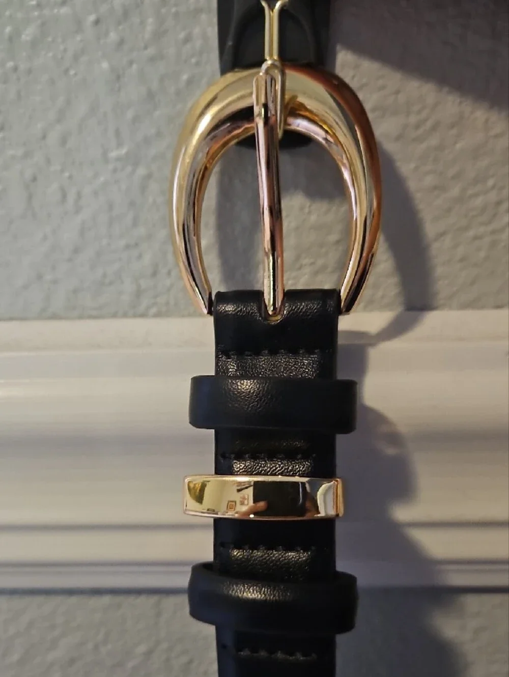 Amazon Black Belt with Gold Buckle